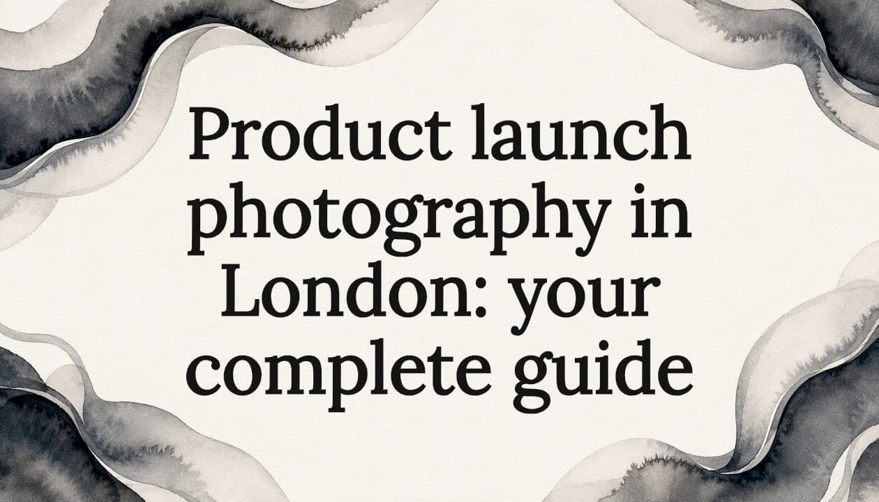 Product launch photography in London: your complete guide
